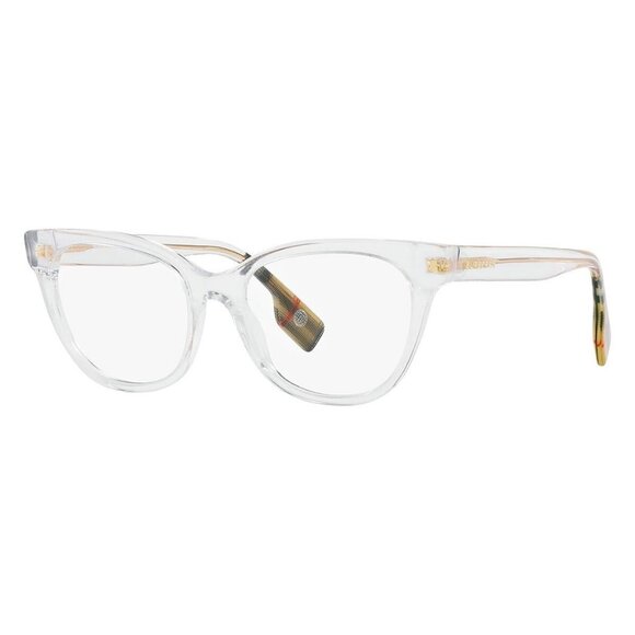New Authentic  BURBERRY Evelyn Transparent Cat Eye BE2375 3024 Glasses Women - Picture 1 of 5